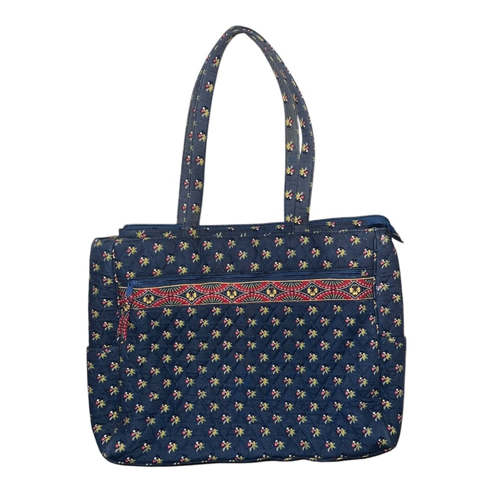 Vera Bradley Metropolitan Emily Bag Commuter Organizer Blue Retired EUC